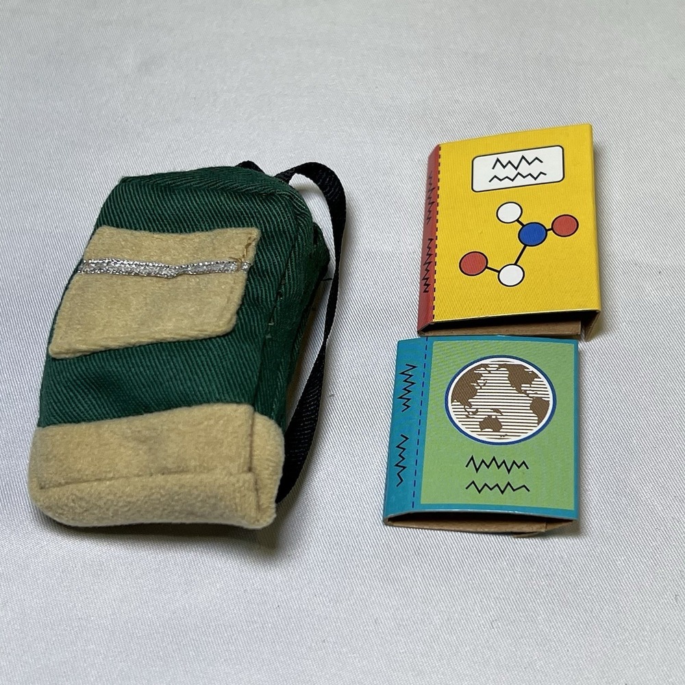 Vintage Cool School Ken Barbie 1999 Student Backpack Books Rareโ 90s